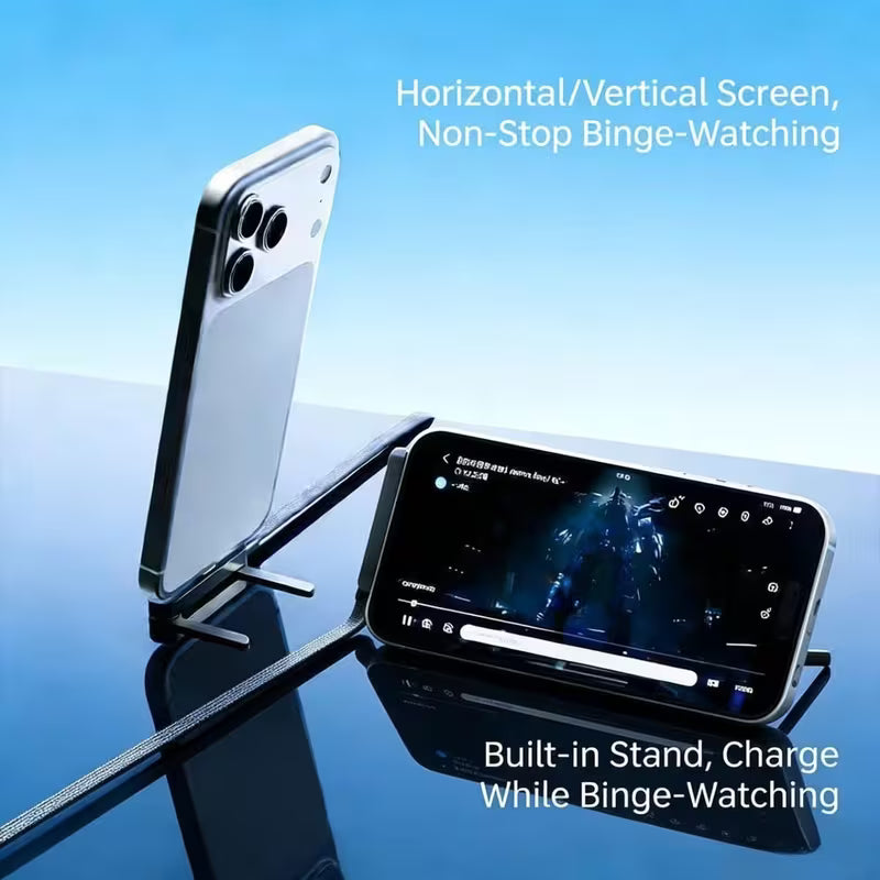 Foldable Phone Stand Data Cable
